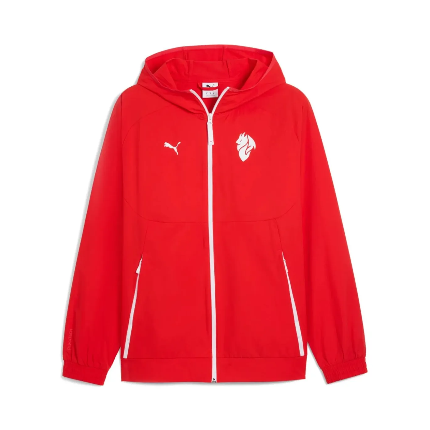 PUMA AC Milan Pumatech Trainingsjack Woven 2025-2026 Rood Wit