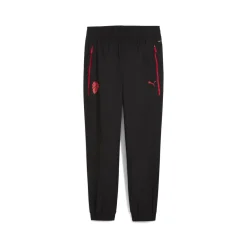 PUMA AC Milan Pumatech Trainingsbroek Woven 2025-2026 Zwart Rood