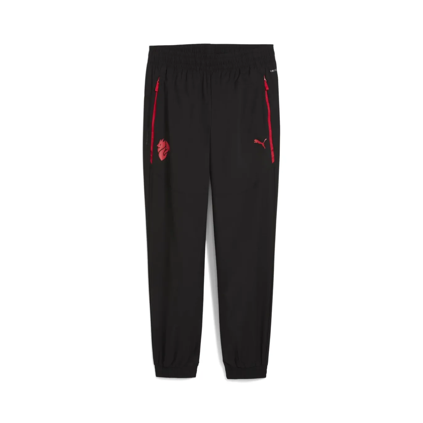 PUMA AC Milan Pumatech Trainingsbroek Woven 2025-2026 Zwart Rood