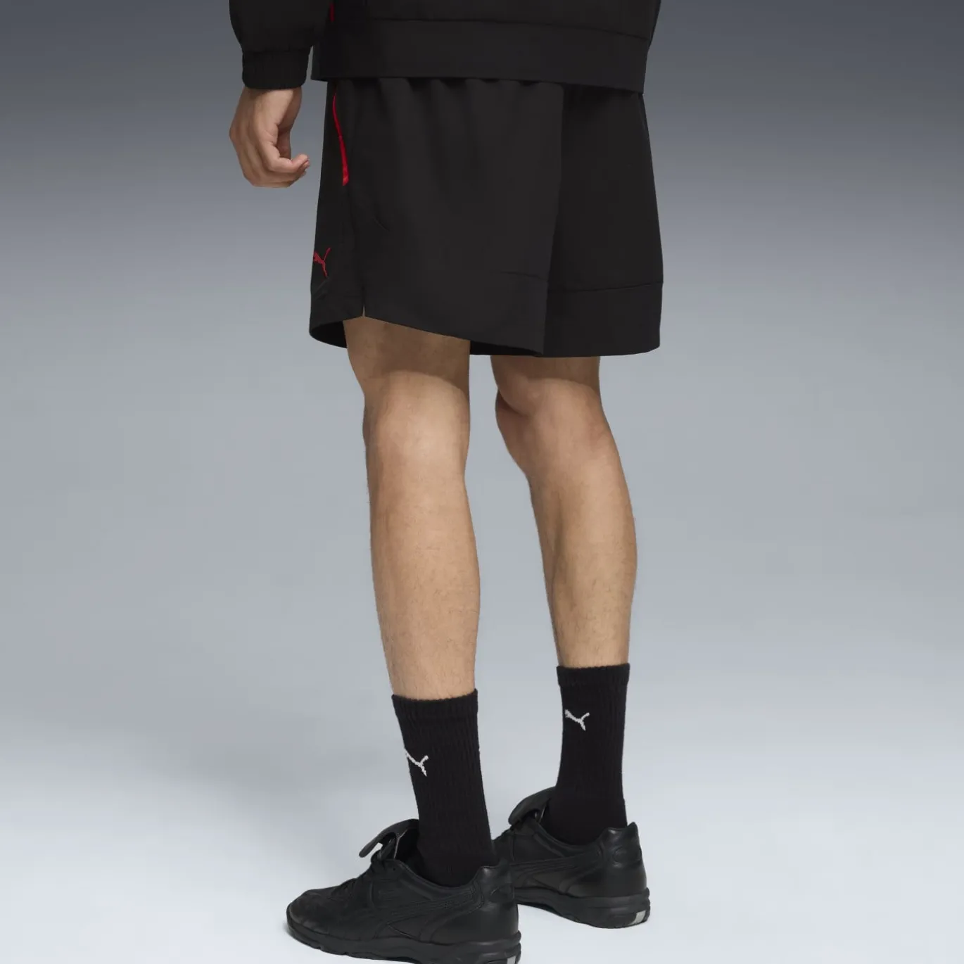 PUMA AC Milan Pumatech Zomerset 2025-2026 Donkergrijs Zwart Rood