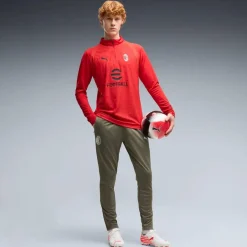 PUMA AC Milan Trainingsbroek 2026-2027 Donkergroen Rood Wit