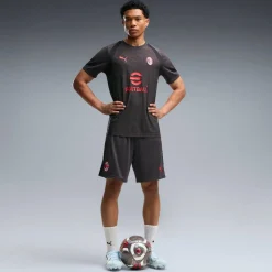 PUMA AC Milan Trainingsbroekje 2026-2027 Donkergrijs Rood