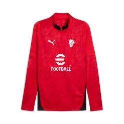 PUMA AC Milan Trainingspak 1/4-Zip 2025-2026 Rood Zwart Wit