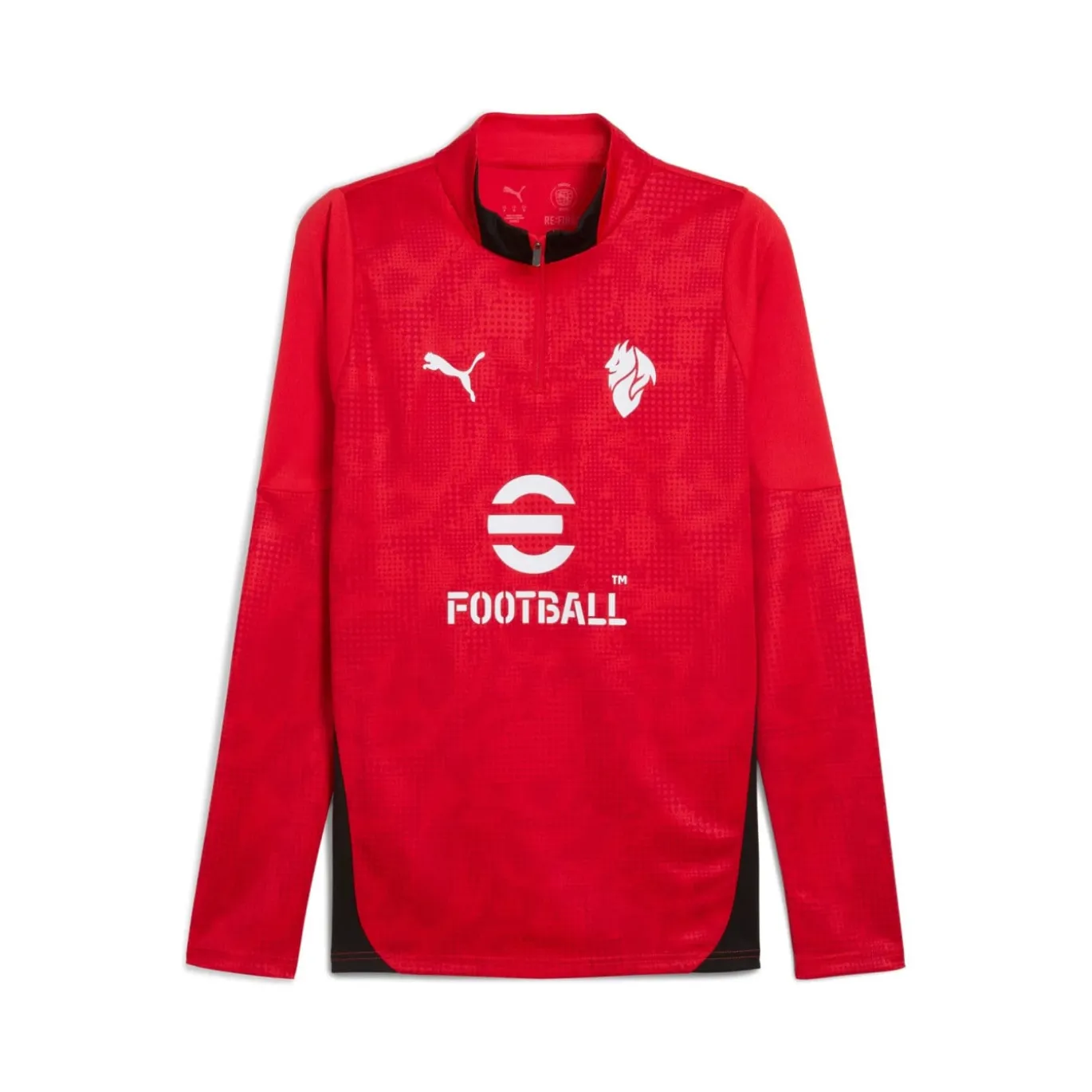 PUMA AC Milan Trainingspak 1/4-Zip 2025-2026 Rood Zwart Wit