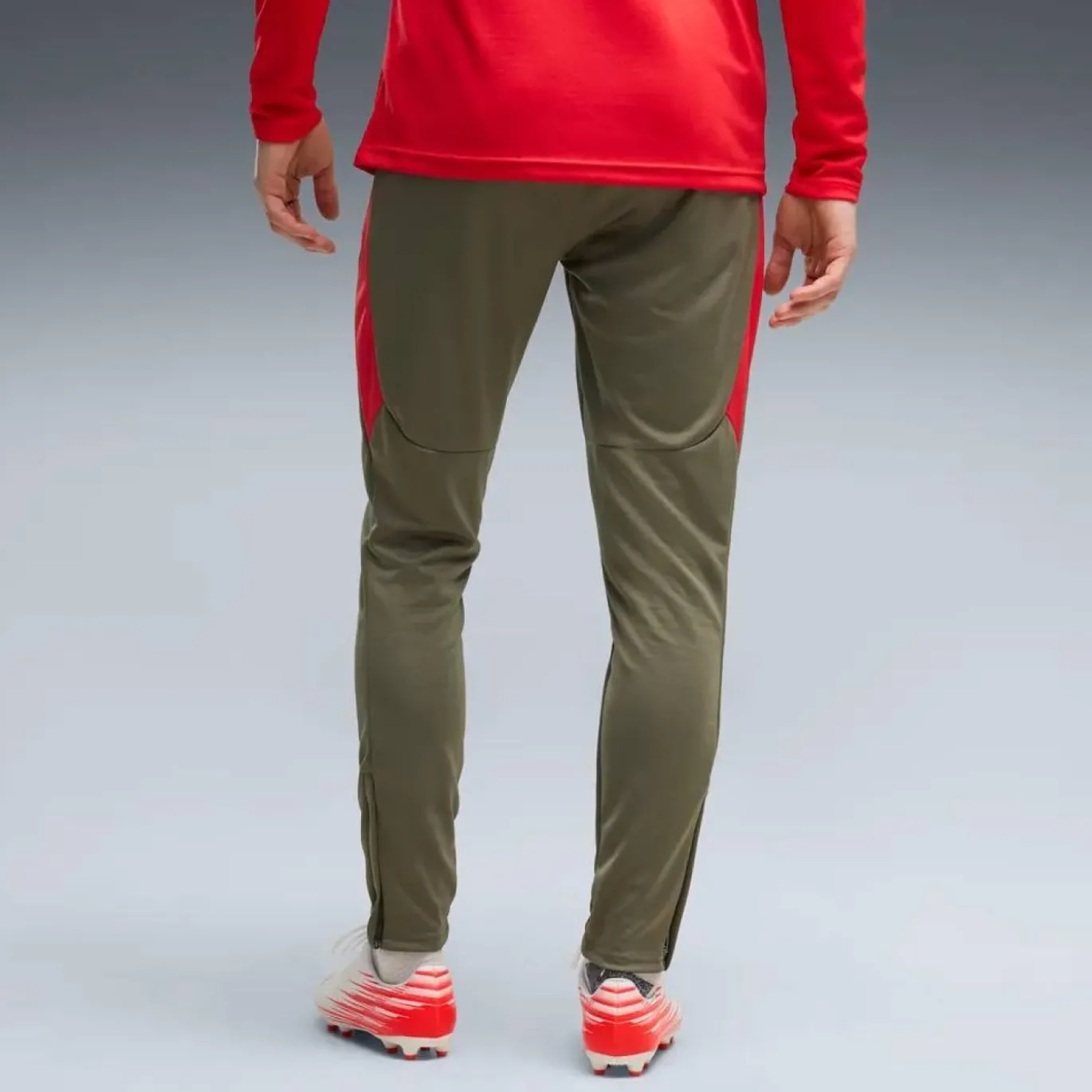 PUMA AC Milan Trainingspak 1/4-Zip 2026-2027 Lichtgrijs Donkergroen Rood Wit