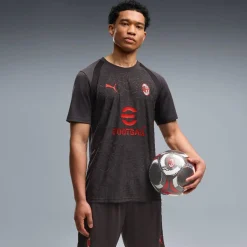 PUMA AC Milan Trainingsset 2026-2027 Donkergrijs Rood