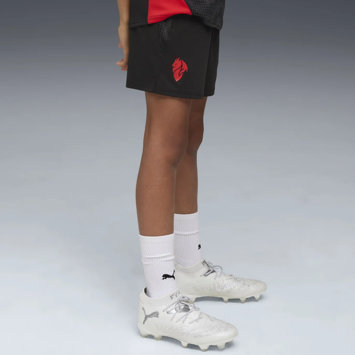 PUMA AC Milan Trainingsset 2025-2026 Kids Zwart Rood