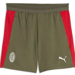 PUMA AC Milan Trainingsset 2026-2027 Kids Lichtgrijs Donkergroen Rood
