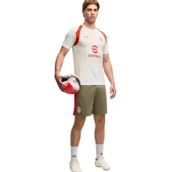 PUMA AC Milan Trainingsset 2026-2027 Lichtgrijs Donkergroen Rood