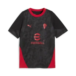 PUMA AC Milan Trainingsshirt 2025-2026 Kids Zwart Rood