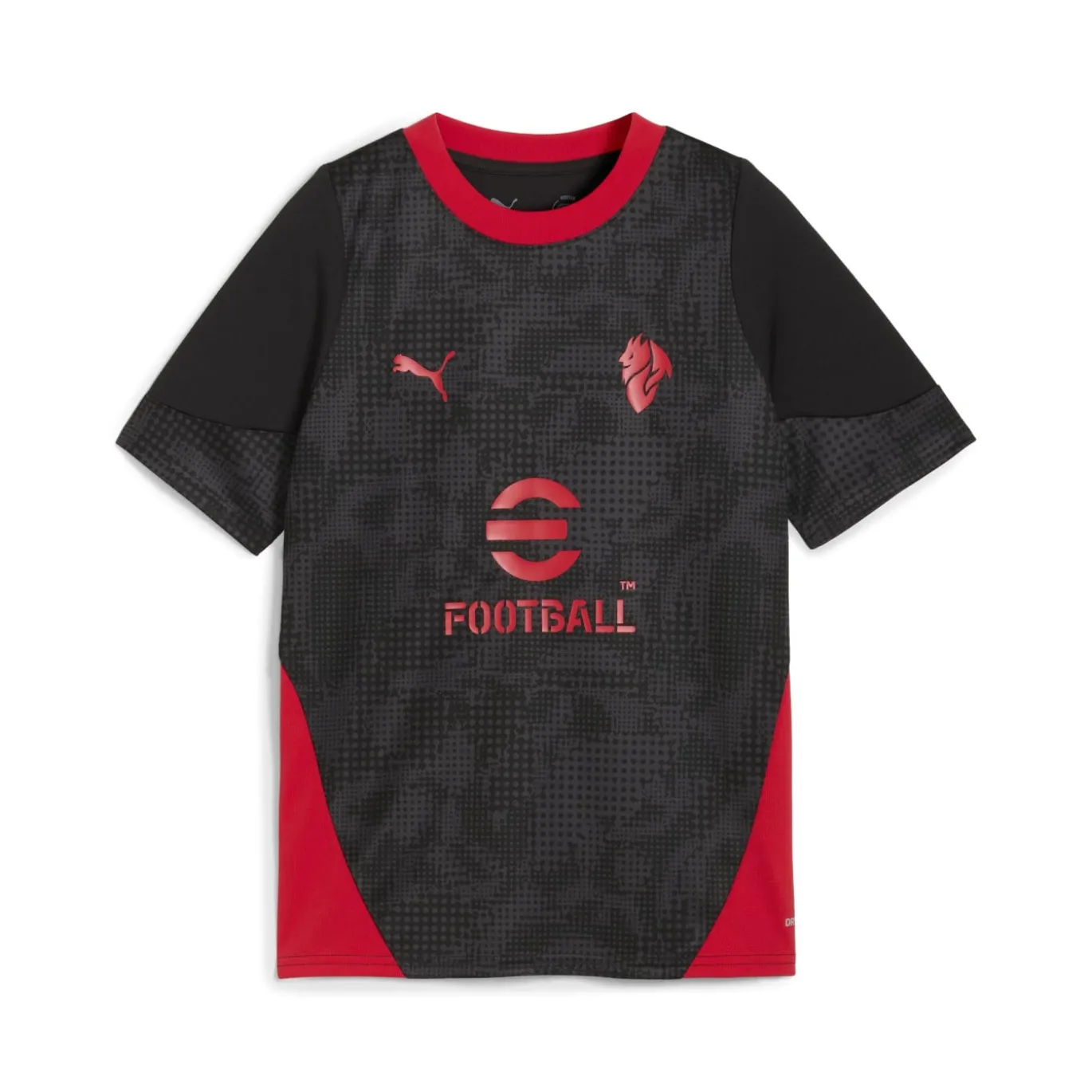 PUMA AC Milan Trainingsshirt 2025-2026 Kids Zwart Rood