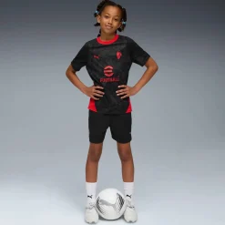 PUMA AC Milan Trainingsshirt 2025-2026 Kids Zwart Rood