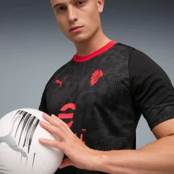PUMA AC Milan Trainingsshirt 2025-2026 Zwart Rood