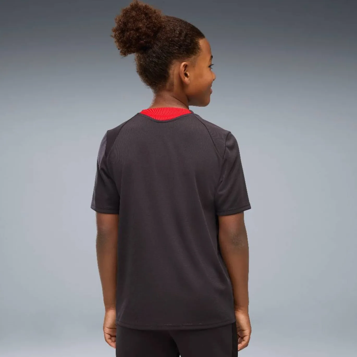 PUMA AC Milan Trainingsshirt 2026-2027 Kids Donkergrijs Rood