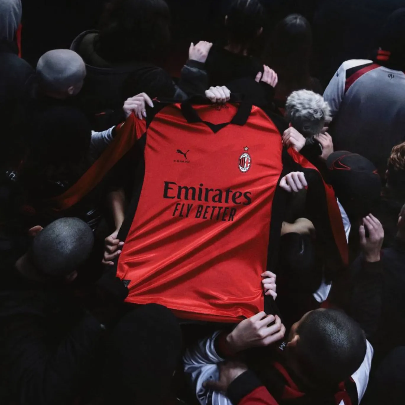 PUMA AC Milan X Slam Jam 4e Shirt Lange Mouwen 2025-2026 Rood