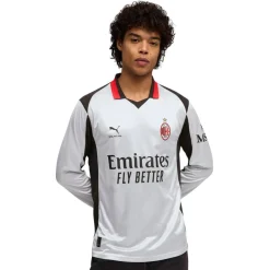 PUMA AC Milan X Slam Jam 4e Shirt Lange Mouwen 2025-2026 Zilver