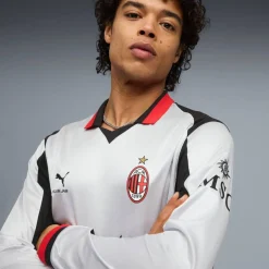PUMA AC Milan X Slam Jam 4e Shirt Lange Mouwen 2025-2026 Zilver