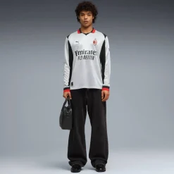 PUMA AC Milan X Slam Jam 4e Shirt Lange Mouwen 2025-2026 Zilver