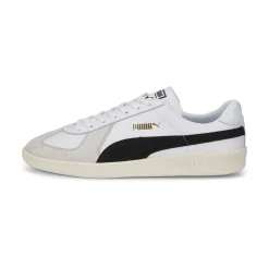 PUMA Army Trainer Sneakers Wit Lichtgrijs Zwart Goud