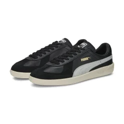 PUMA Army Trainer Sneakers Zwart Lichtgrijs Goud Wit