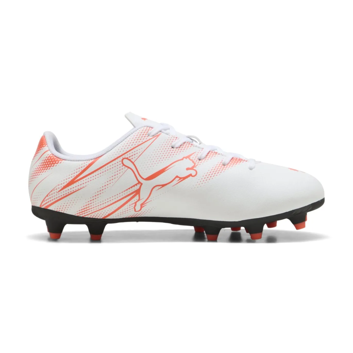PUMA Attacanto Gras / Kunstgras Voetbalschoenen (MG) Kids Wit Oranje