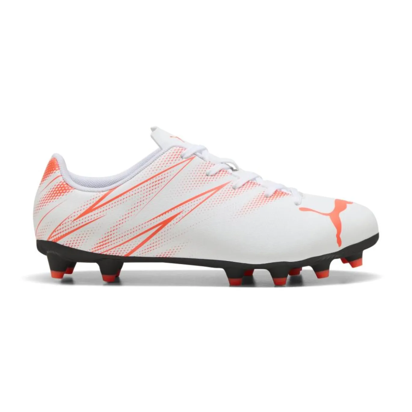 PUMA Attacanto Gras / Kunstgras Voetbalschoenen (MG) Kids Wit Oranje