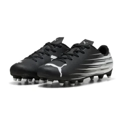 PUMA Attacanto II Gras / Kunstgras Voetbalschoenen (MG) Kids Zwart Wit