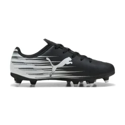 PUMA Attacanto II Gras / Kunstgras Voetbalschoenen (MG) Kids Zwart Wit