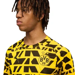 PUMA Borussia Dortmund Pre-Match Trainingsshirt 2025-2026 Geel Zwart