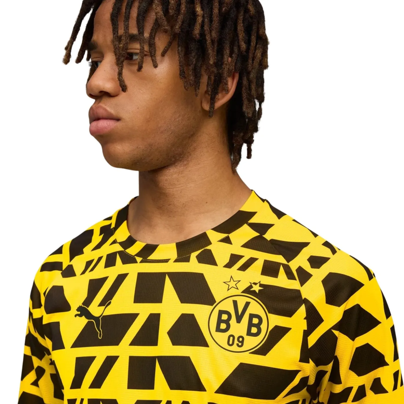 PUMA Borussia Dortmund Pre-Match Trainingsshirt 2025-2026 Geel Zwart