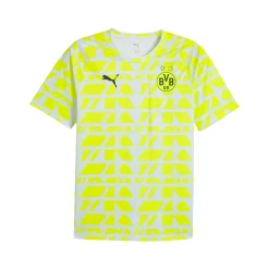 PUMA Borussia Dortmund Pre-Match Trainingsshirt 2025-2026 Zilver Geel
