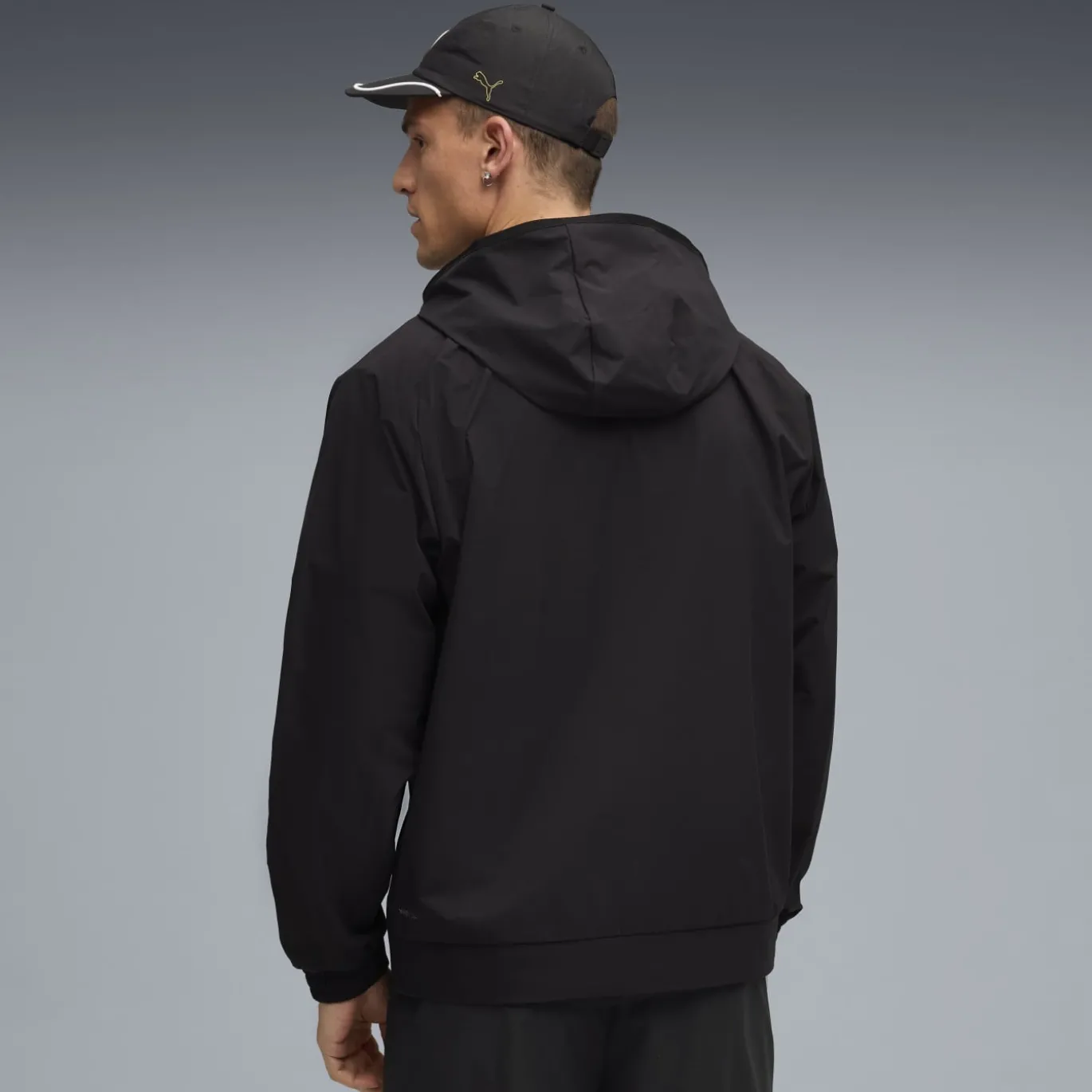 PUMA Borussia Dortmund Pumatech Woven Trainingspak Hooded Full-Zip 2025-2026 Zwart Geel