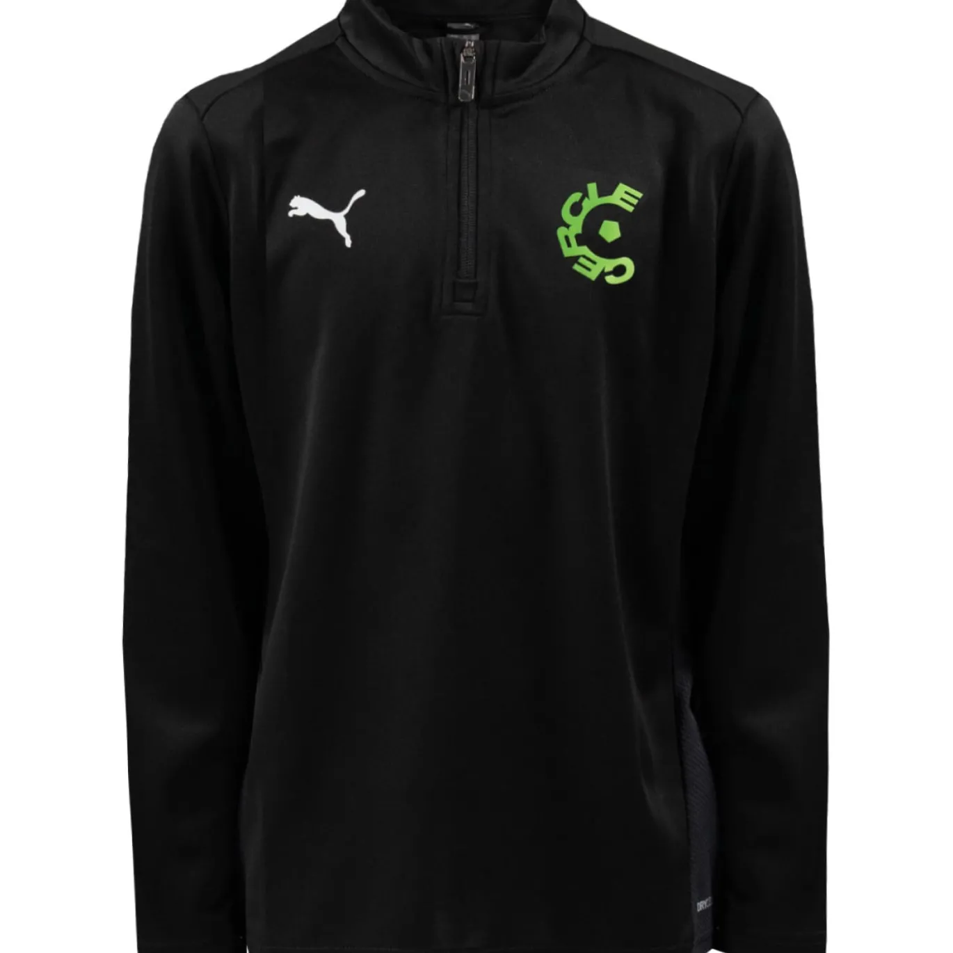 PUMA Cercle Brugge Trainingstrui 1/4-Zip 2025-2026 Kids Zwart