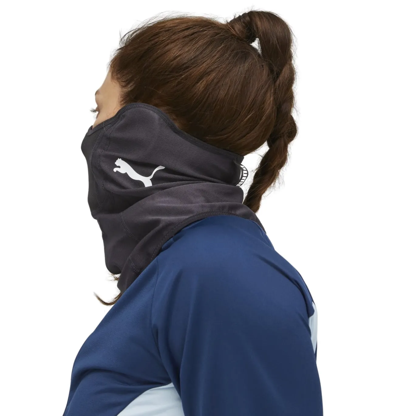PUMA Face Mask individualWinterized Zwart Wit