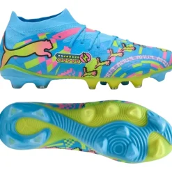 PUMA Future 9 Match ADV Gras / Kunstgras Voetbalschoenen (MG) Felblauw Felroze Neongroen