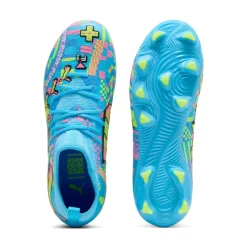 PUMA Future 9 Match ADV Gras / Kunstgras Voetbalschoenen (MG) Kids Felblauw Felroze Neongroen