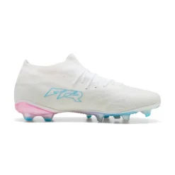 PUMA Future 9 Match Gras / Kunstgras Voetbalschoenen (MG) Wit Felblauw Felroze