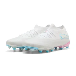 PUMA Future 9 Match Gras / Kunstgras Voetbalschoenen (MG) Wit Felblauw Felroze