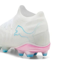 PUMA Future 9 Match Gras / Kunstgras Voetbalschoenen (MG) Wit Felblauw Felroze
