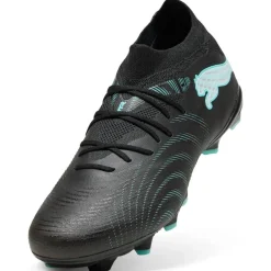 PUMA Future 9 Match Gras / Kunstgras Voetbalschoenen (MG) Zwart Intense Mint Wit