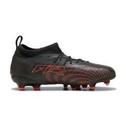 PUMA Future 9 Match Gras / Kunstgras Voetbalschoenen (MG) Kids Zwart Rood