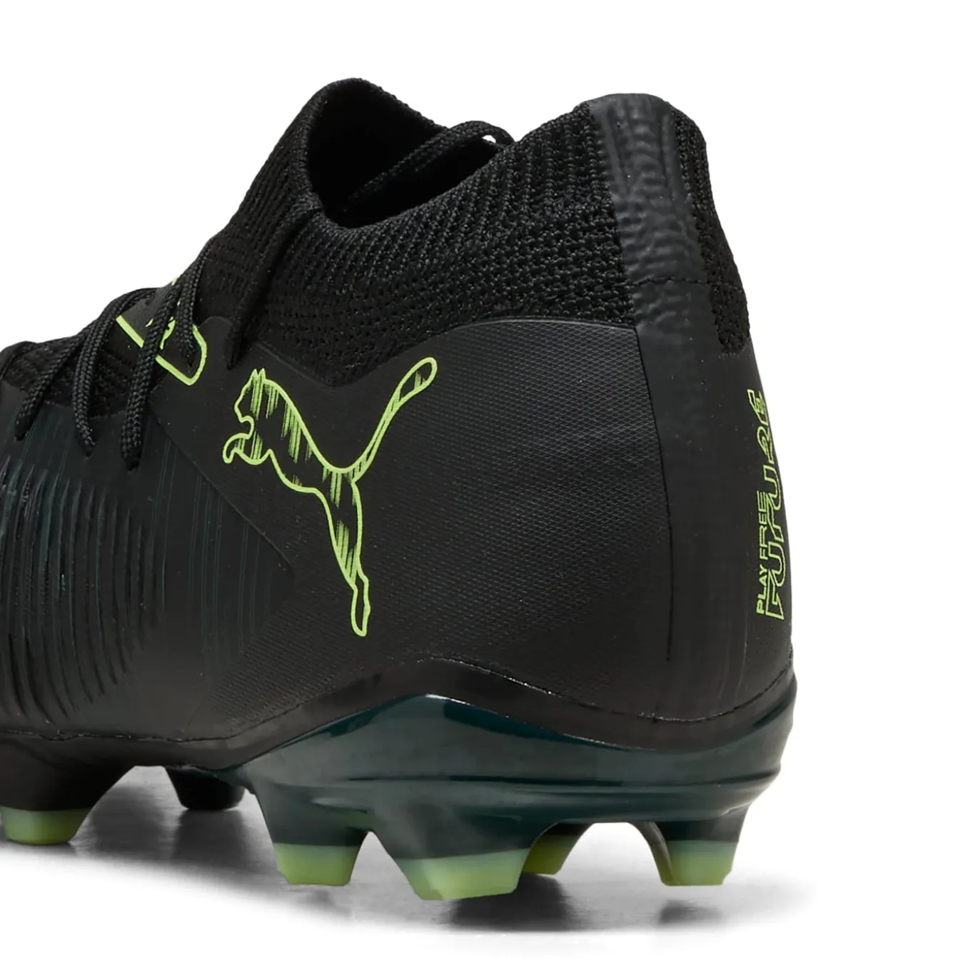 PUMA Future 8 Match Gras / Kunstgras Voetbalschoenen (MG) Zwart Donkergroen Lichtgroen
