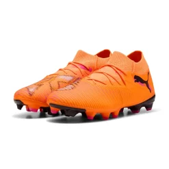 PUMA Future 8 Match Gras / Kunstgras Voetbalschoenen (MG) Oranje Roze Zwart