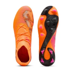 PUMA Future 8 Match Gras / Kunstgras Voetbalschoenen (MG) Oranje Roze Zwart