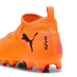 PUMA Future 8 Match Gras / Kunstgras Voetbalschoenen (MG) Kids Oranje Roze Zwart