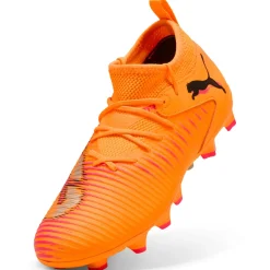 PUMA Future 8 Match Gras / Kunstgras Voetbalschoenen (MG) Kids Oranje Roze Zwart