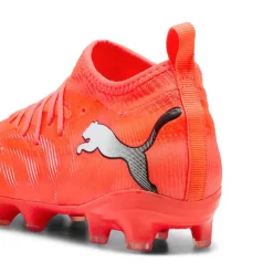 PUMA Future 9 Match Gras / Kunstgras Voetbalschoenen (MG) Kids Felrood Zilver Zwart
