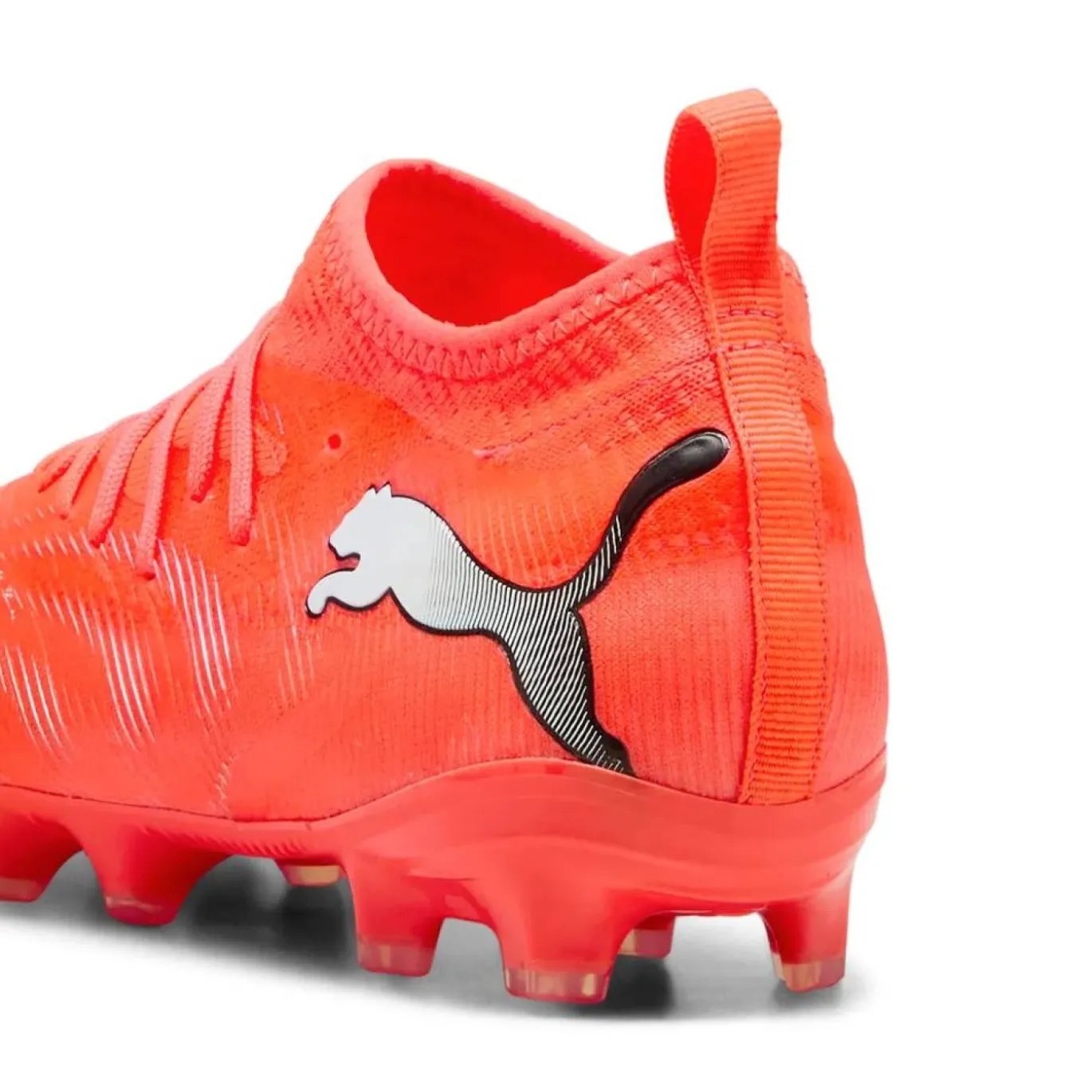 PUMA Future 9 Match Gras / Kunstgras Voetbalschoenen (MG) Kids Felrood Zilver Zwart