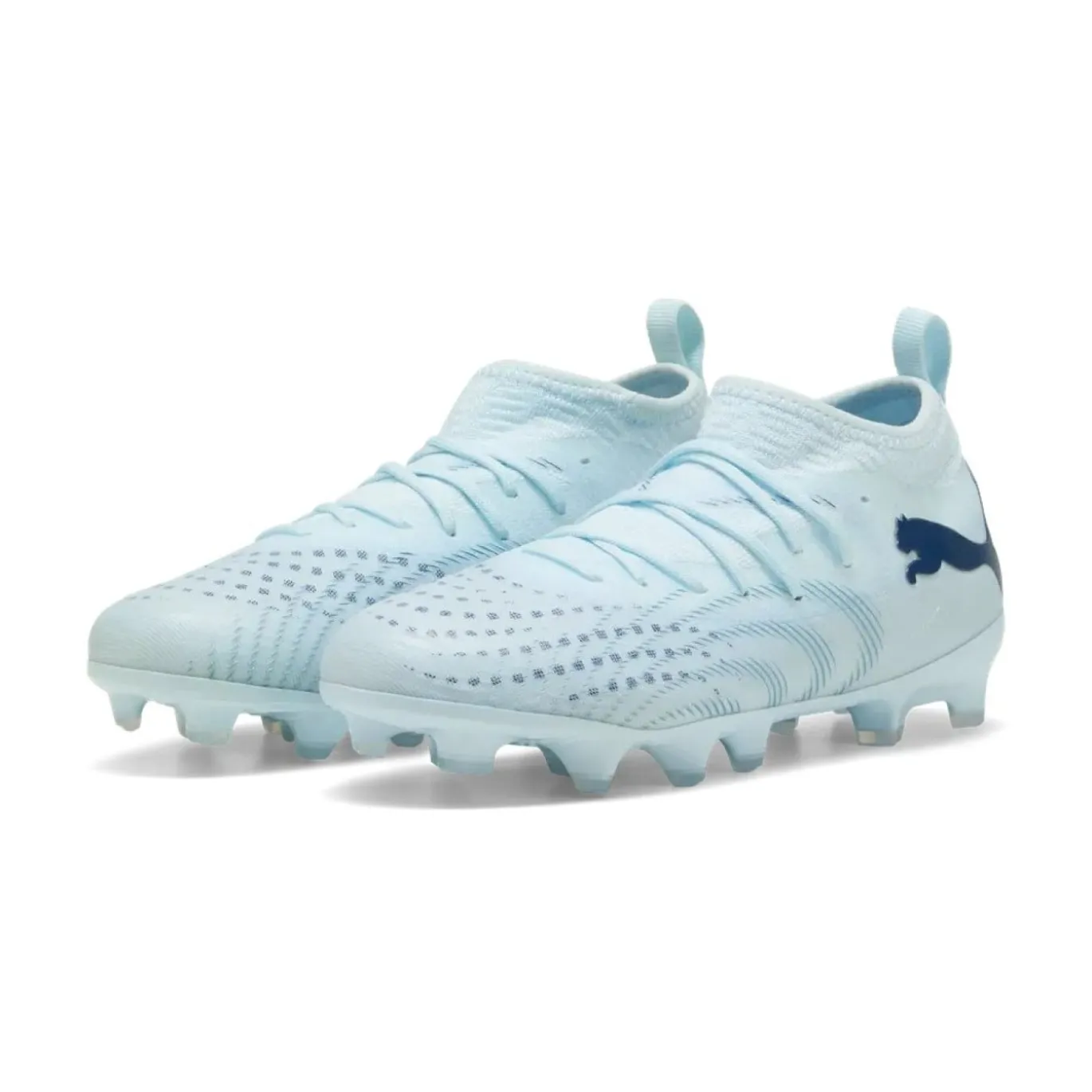 PUMA Future 9 Match Gras / Kunstgras Voetbalschoenen (MG) Kids Lichtblauw Blauw