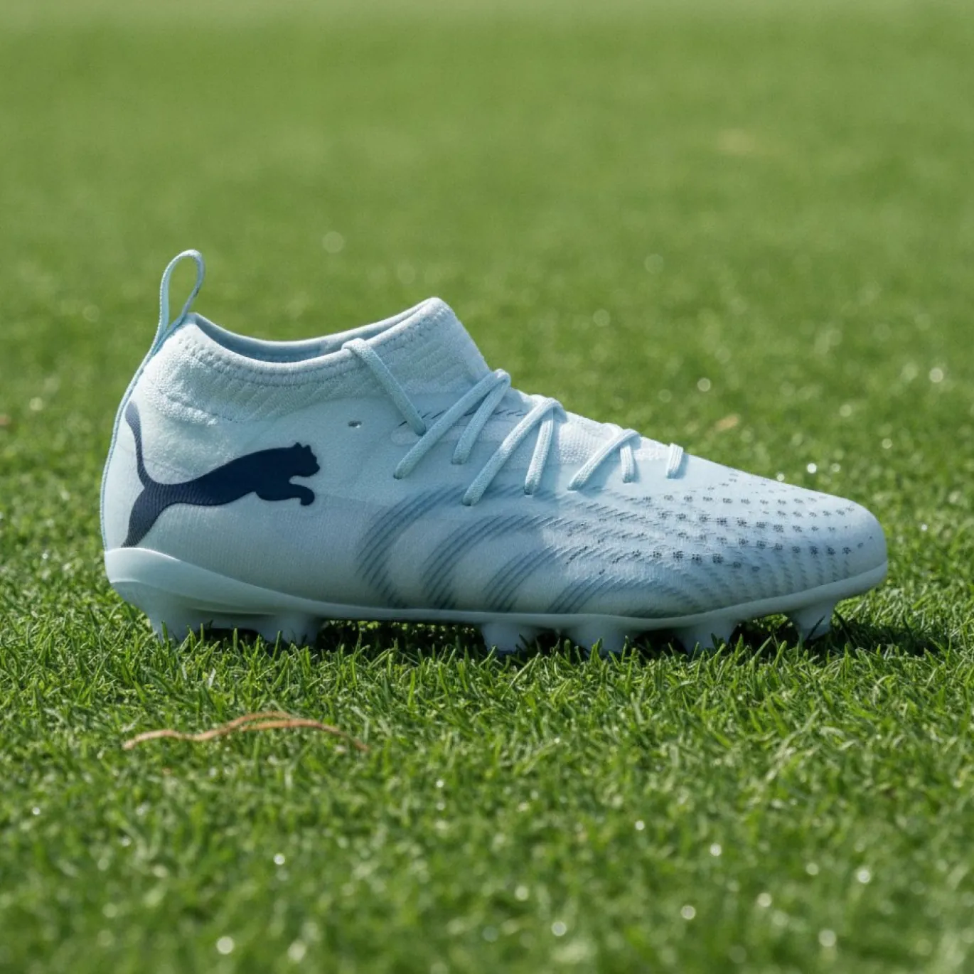 PUMA Future 9 Match Gras / Kunstgras Voetbalschoenen (MG) Kids Lichtblauw Blauw